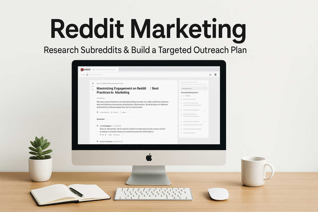 Illustration showing Reddit marketing