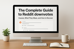 Illustration showing Reddit downvotes