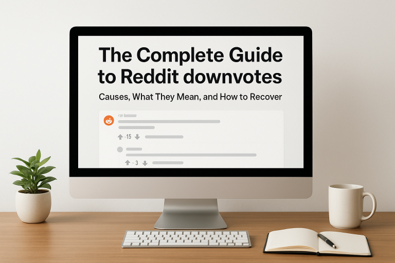 Illustration showing Reddit downvotes