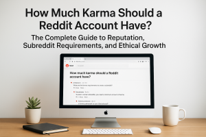Illustration showing how much karma should a reddit account have